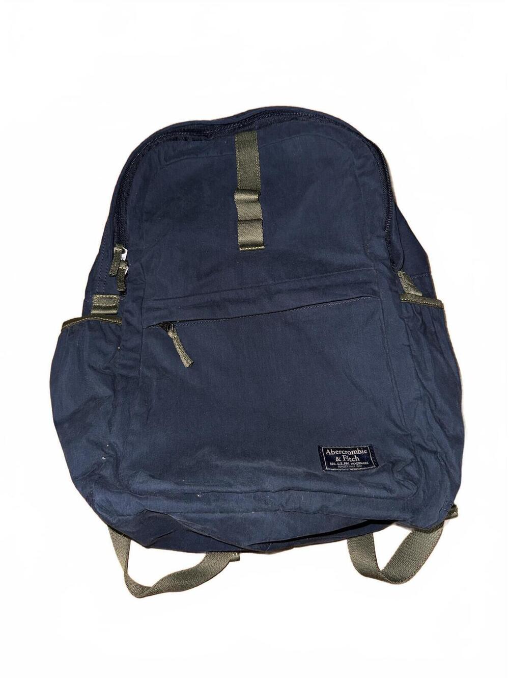 Vintage Abercrombie & Fitch Navy Blue Canvas Backpack